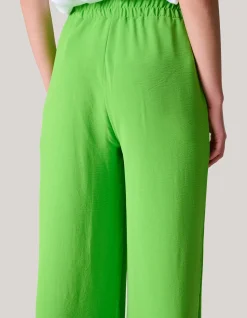 Shoeby Wide Leg Broek Groen<DAMES Broeken