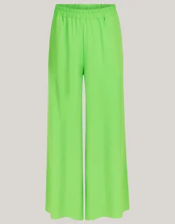 Shoeby Wide Leg Broek Groen<DAMES Broeken
