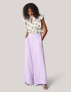 Shoeby Wide Leg Broek Lichtpaars<DAMES Broeken