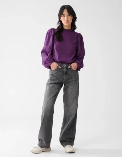 Shoeby Wide Leg Fit Jeans Grijs<DAMES Jeans