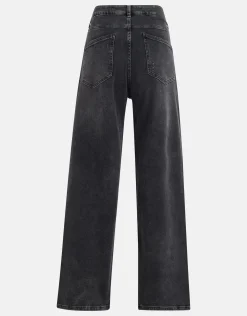 Shoeby Wide Leg Jeans Donkergrijs By Fred<DAMES Jeans