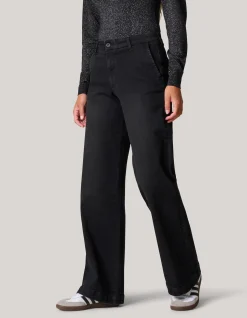 Shoeby Wide Leg Jeans Zwart<DAMES Jeans