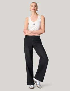 Shoeby Wide Leg Jeans Zwart<DAMES Jeans