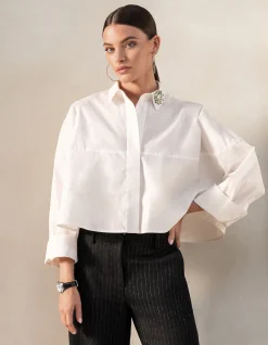 Shoeby Wijde Blouse Wit By Mieke<DAMES Blouses
