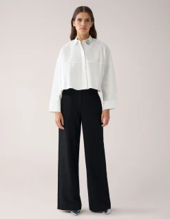 Shoeby Wijde Blouse Wit By Mieke<DAMES Blouses