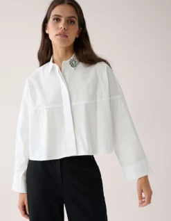 Shoeby Wijde Blouse Wit By Mieke<DAMES Blouses