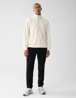 Shoeby Zip Sweater Gebroken Wit<Heren Truien En Sweaters