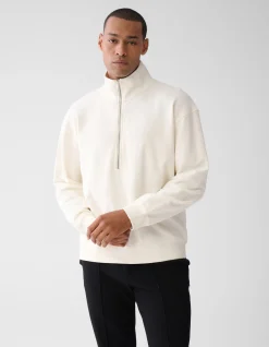Shoeby Zip Sweater Gebroken Wit<Heren Truien En Sweaters
