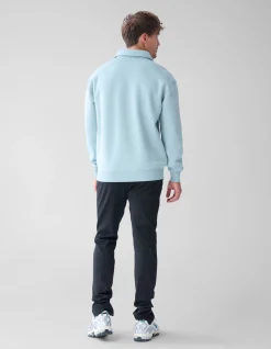 Shoeby Zipper Badge Sweater Lichtgroen<Heren Truien En Sweaters