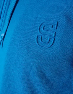 Shoeby Zipper Hoodie Blauw<Heren Truien En Sweaters