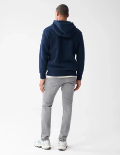 Shoeby Zipper Hoodie Donkerblauw<Heren Truien En Sweaters