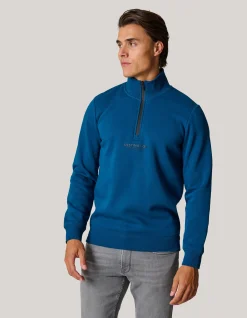 Shoeby Zipper Sweater Donkerblauw<Heren Truien En Sweaters