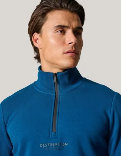 Shoeby Zipper Sweater Donkerblauw<Heren Truien En Sweaters