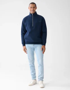 Shoeby Zipper Sweater Donkerblauw<Heren Truien En Sweaters