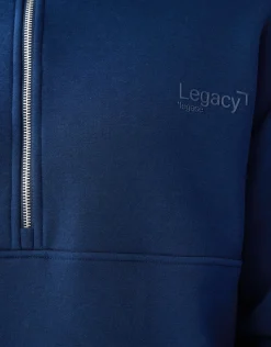 Shoeby Zipper Sweater Donkerblauw<Heren Truien En Sweaters