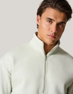 Shoeby Zipper Sweater Lichtgrijs<Heren Truien En Sweaters