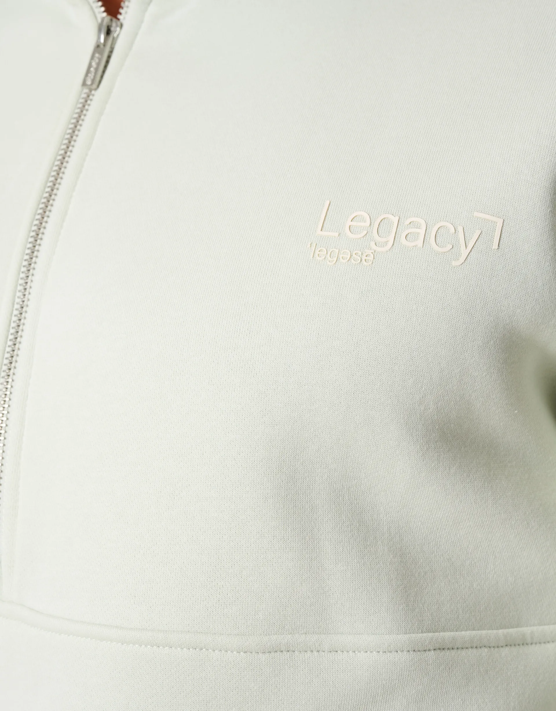 Shoeby Zipper Sweater Lichtgrijs<Heren Truien En Sweaters
