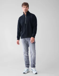 Shoeby Zipper Sweater Zwart<Heren Truien En Sweaters