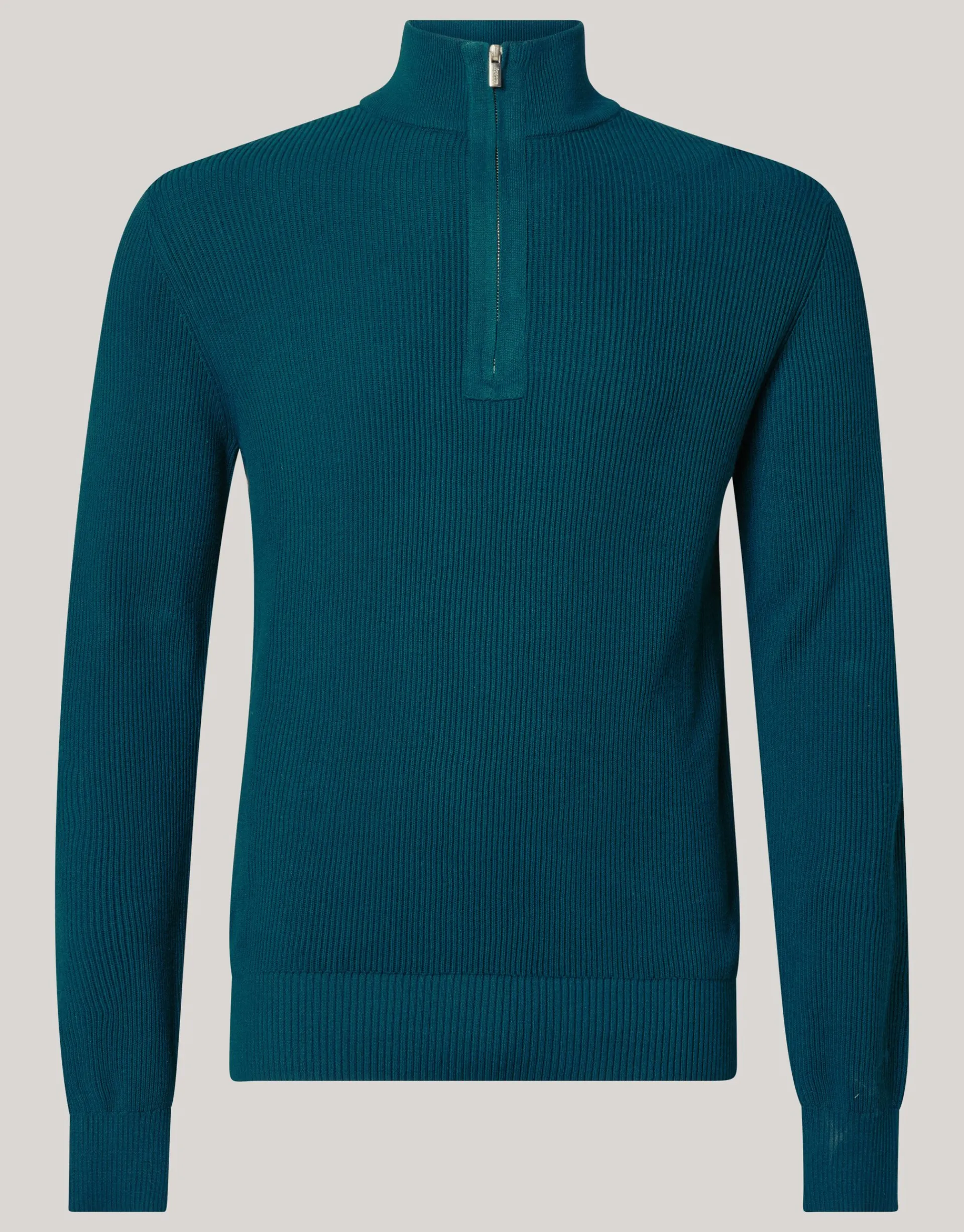 Shoeby Zipper Trui Donkergroen<Heren Truien En Sweaters