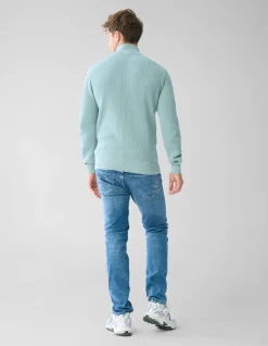 Shoeby Zipper Trui Lichtgroen<Heren Truien En Sweaters