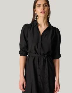 Shoeby Zwarte Midi Jurk<DAMES Jurken